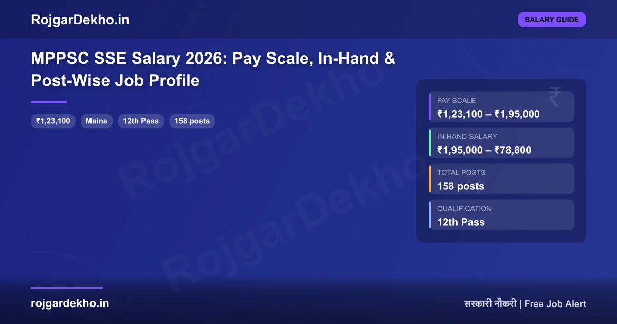 MPPSC SSE Salary 2026: Pay Scale, In-Hand & Post-Wise Job Profile - Salary | RojgarDekho
